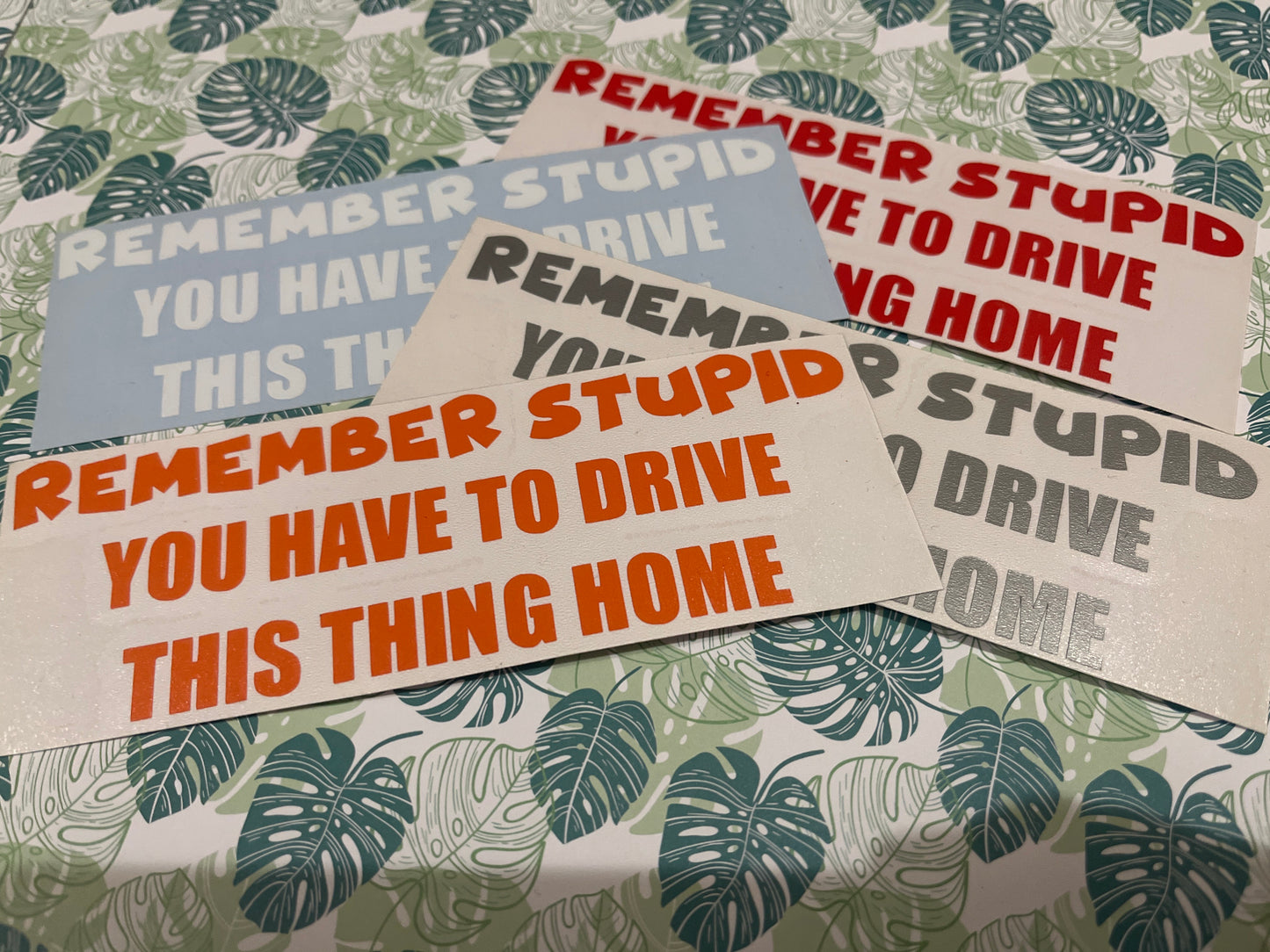 Remember Stupid Funny Decal