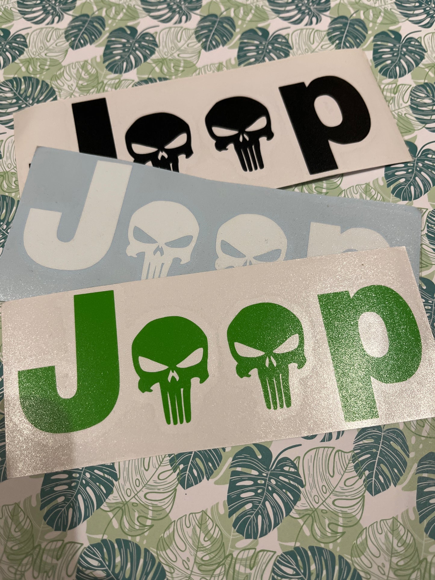 Jeep Punisher Skull Decal