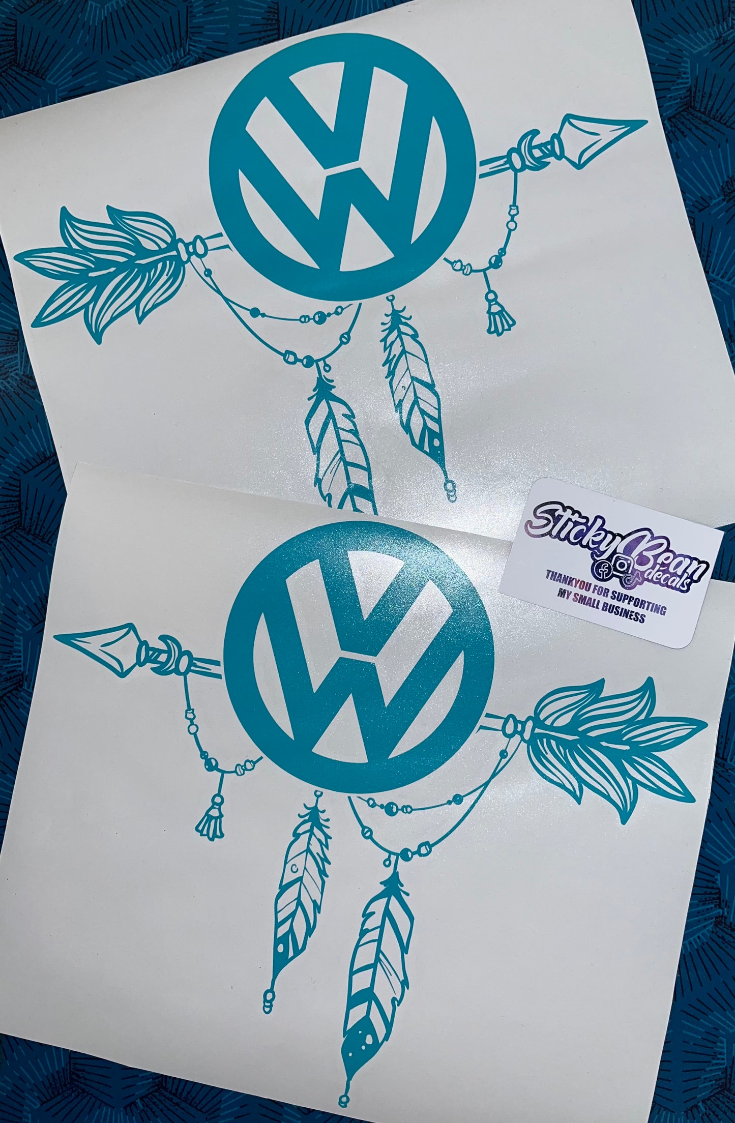 Volkswagen Boho style decal pair