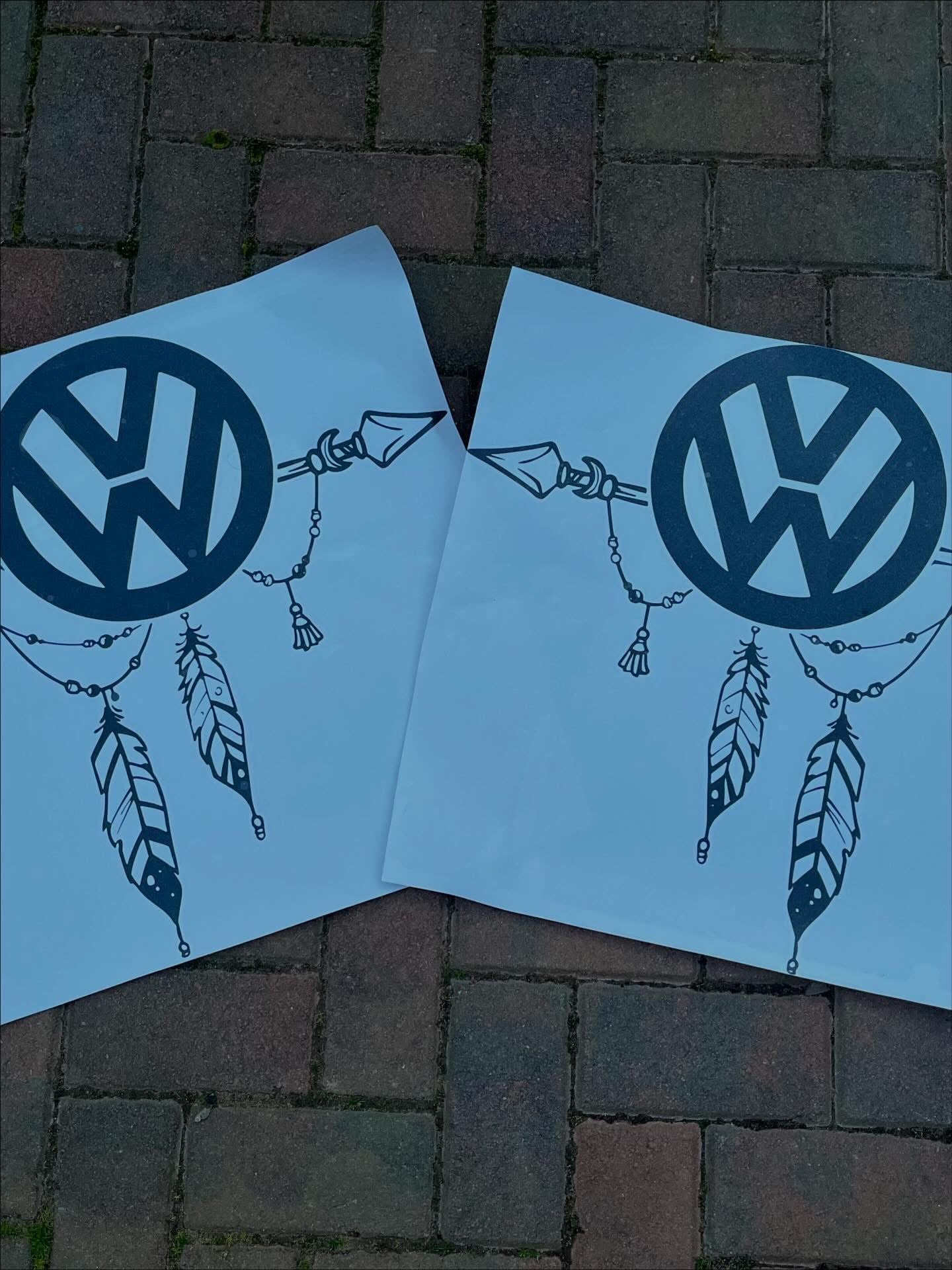 Volkswagen Boho style decal pair